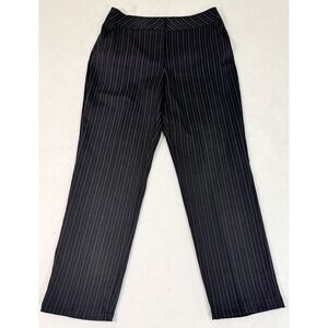 EXPRESS Bleus Womens Black Pinstripe Dress Pants Size‎ 9 10 Career Office